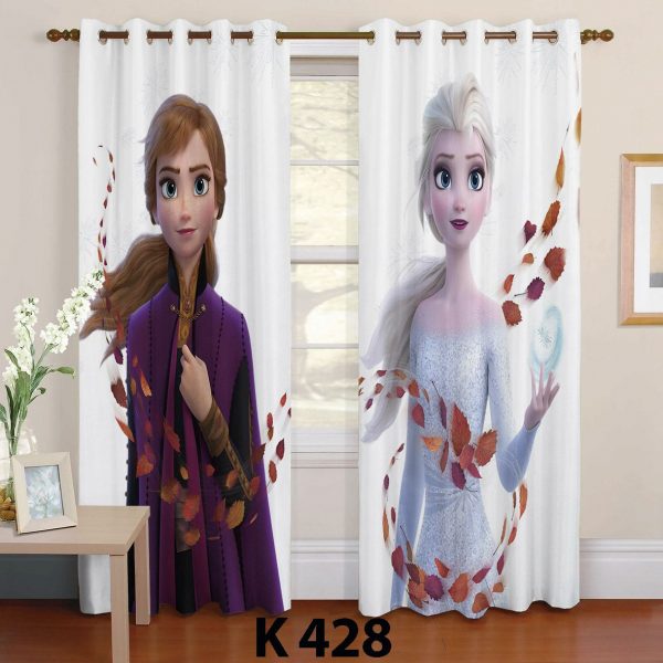 پرده چاپی طرح فروزن k 428
