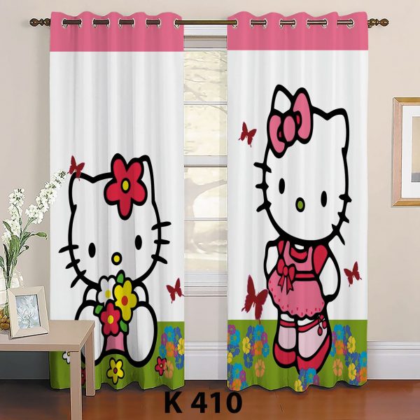 پرده چاپی طرح هلو کیتی k 410