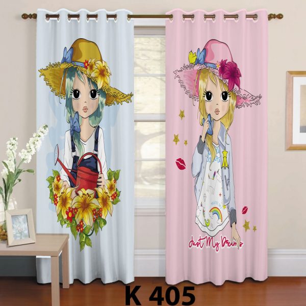 پرده چاپی طرح دختر روستایی k 405