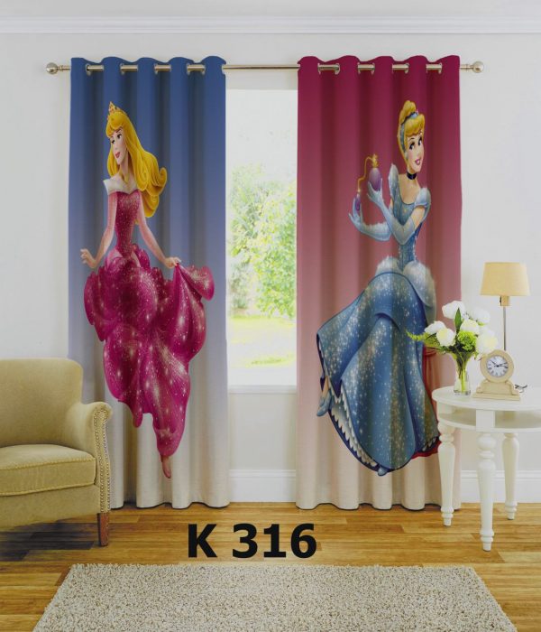 پرده چاپی طرح پرنسس K316