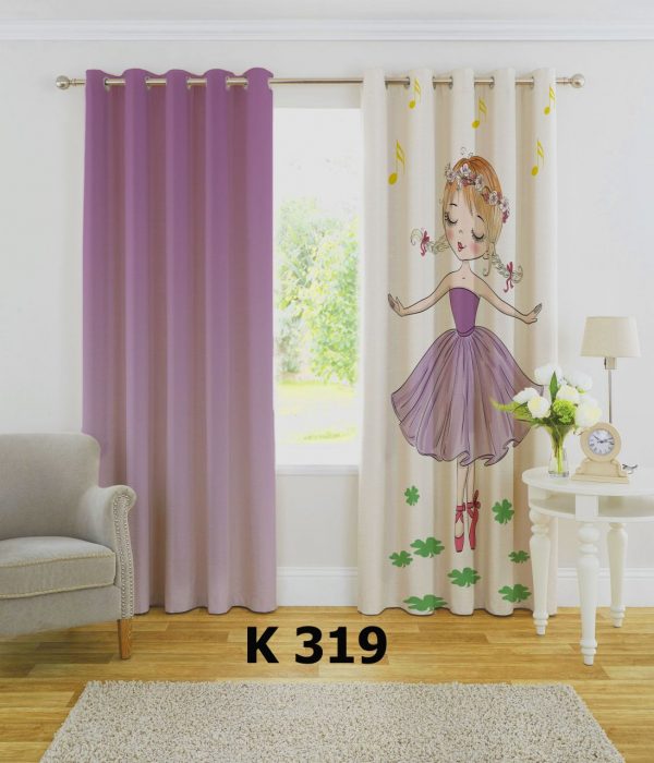 پرده چاپی طرح دختر K319