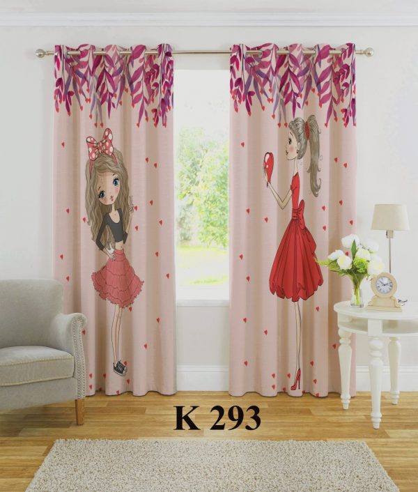 پرده چاپی طرح دختر K289