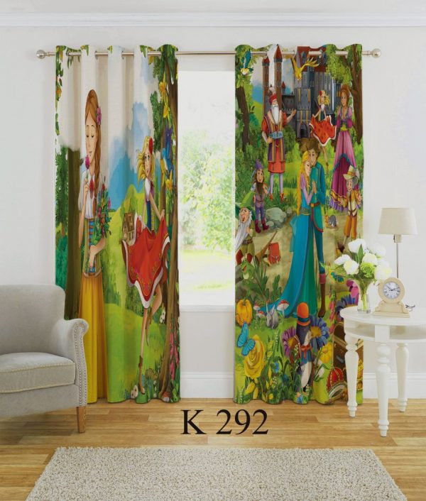 پرده چاپی طرح کارتون K292