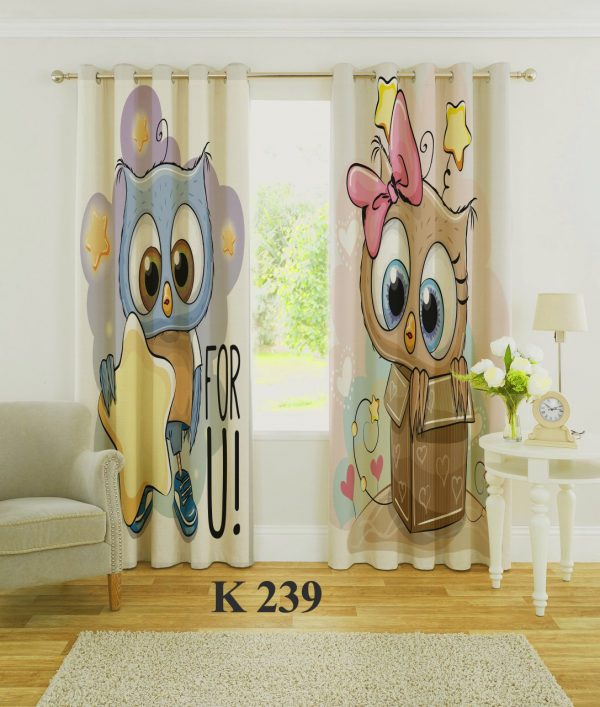 پرده چاپی طرح جغد K239