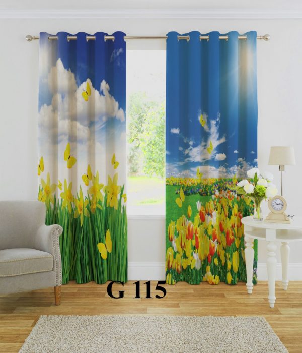 پرده چاپی طرح طبیعت G115