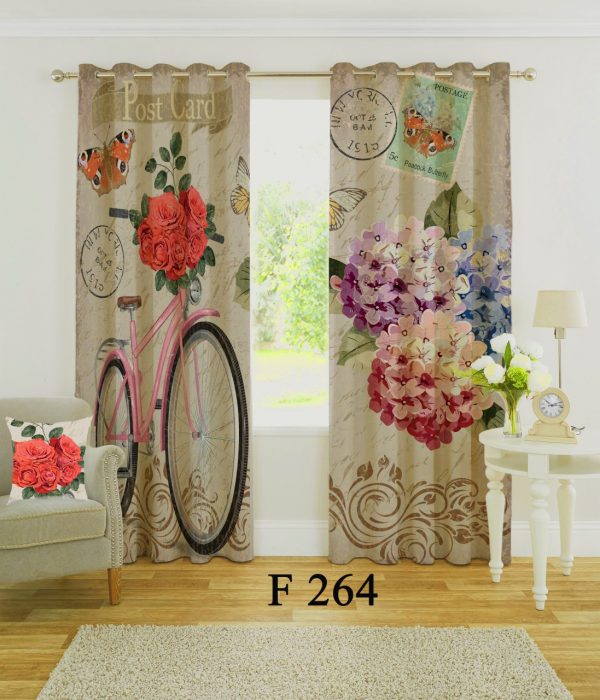 پرده چاپی طرح دچرخه F264
