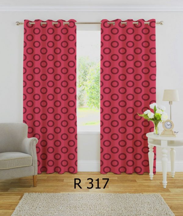 پرده چاپی طرح ساده R317