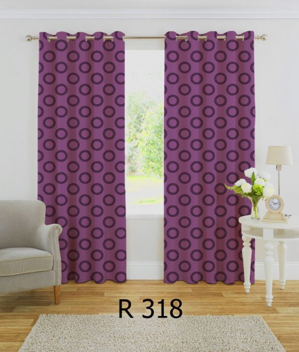 پرده چاپی طرح ساده R318