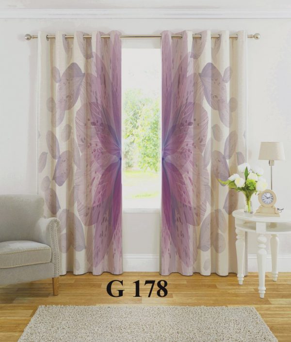 پرده چاپی طرح گل G178