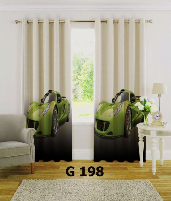پرده چاپی طرح ماشین G198