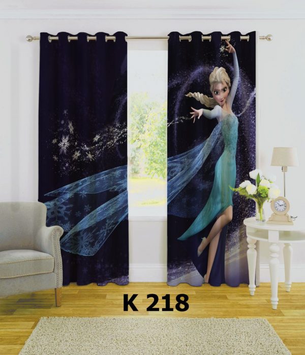 پرده چاپی طرح فروزن K218