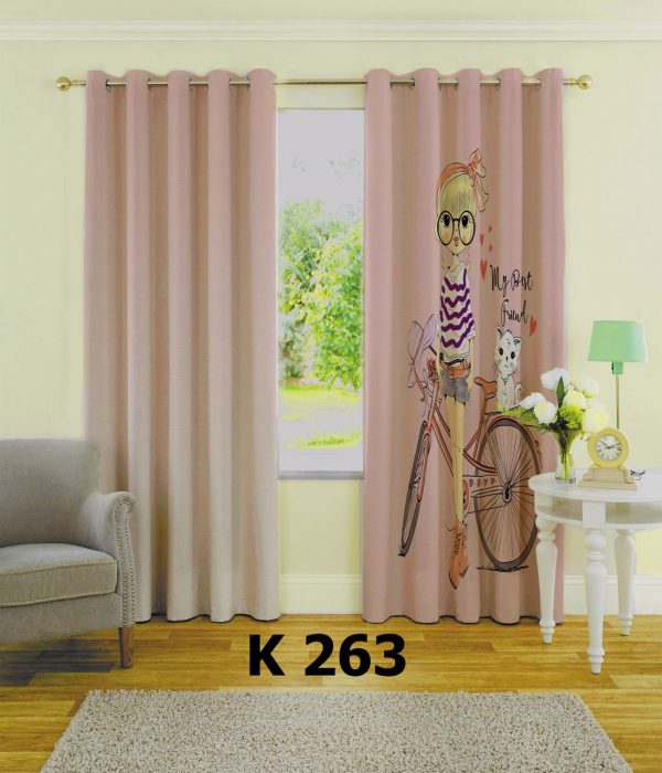 پرده چاپی طرح دختر K263