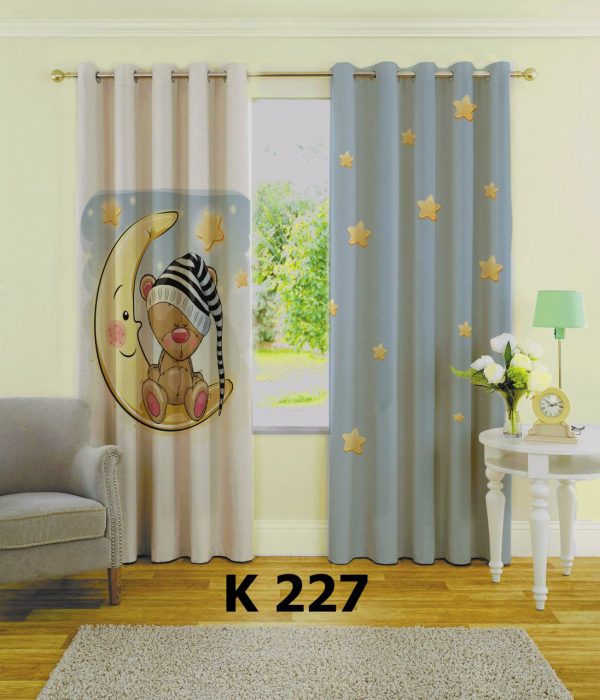 پرده چاپی طرح خرس K227