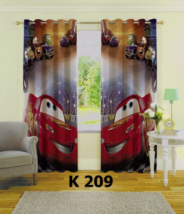 پرده چاپی طرح ماشین ها K209