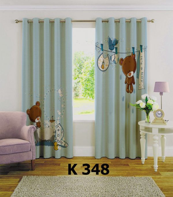 پرده چاپی طرح خرس K348
