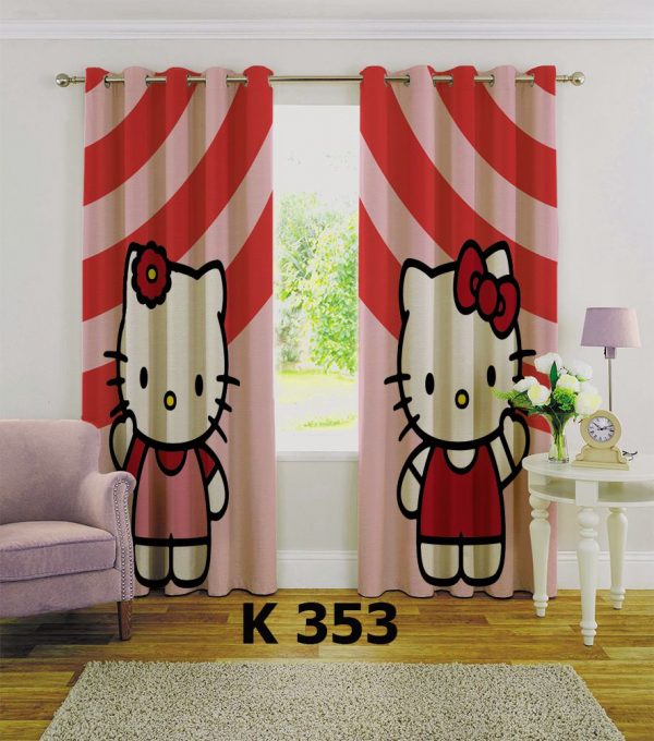 پرده چاپی طرح کیتی K353