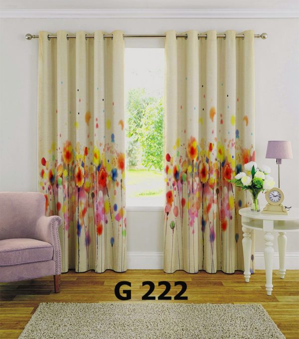 پرده چاپی طرح گل G222