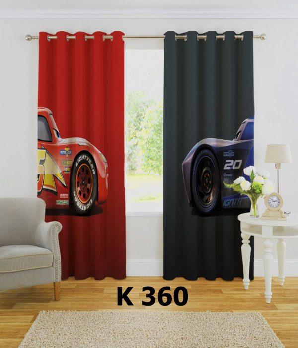 پرده چاپی طرح ماشینها K360