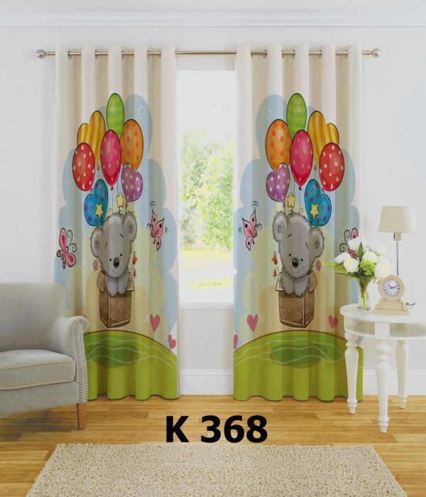 پرده چاپی طرح خرس K368