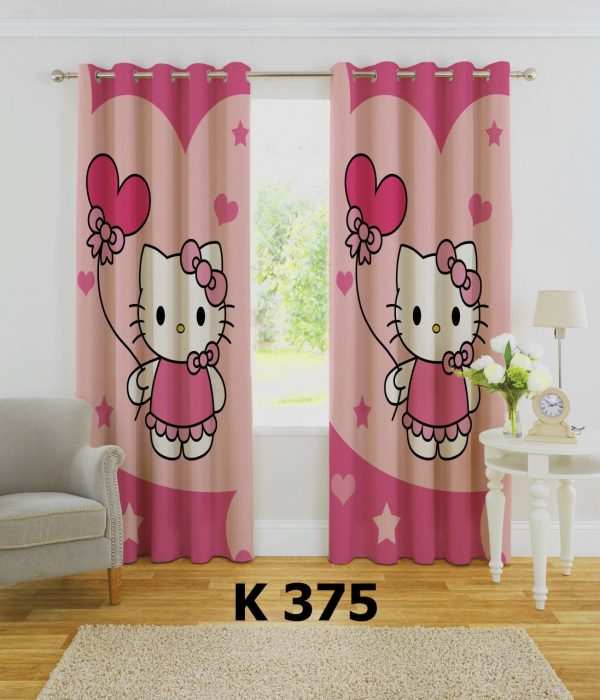 پرده چاپی طرح کیتی K375