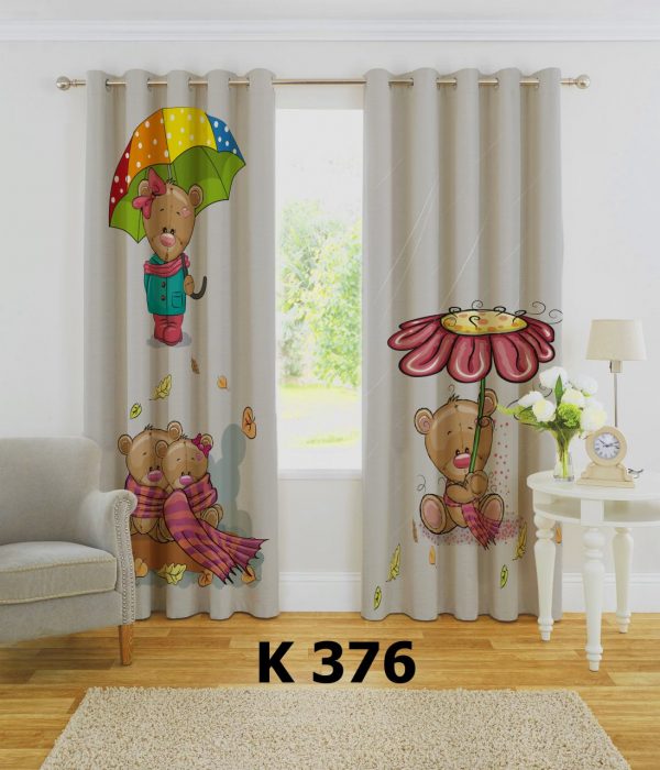 پرده چاپی طرح خرس K376