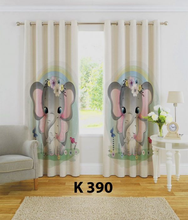 پرده چاپی طرح فیل K390