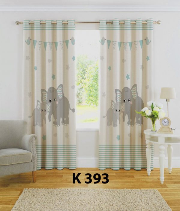 پرده چاپی طرح فیل K393