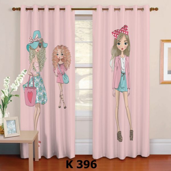 پرده چاپی طرح دختر K396