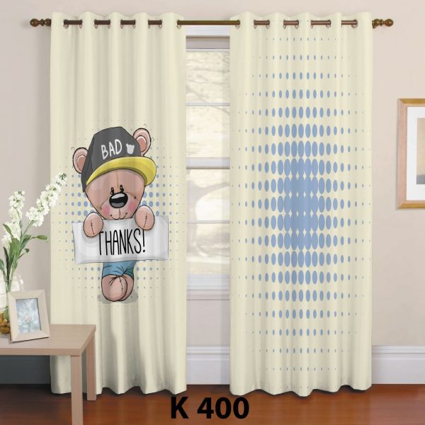 پرده چاپی طرح خرس K400