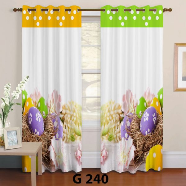پرده چاپی طرح تخم مرغ G240