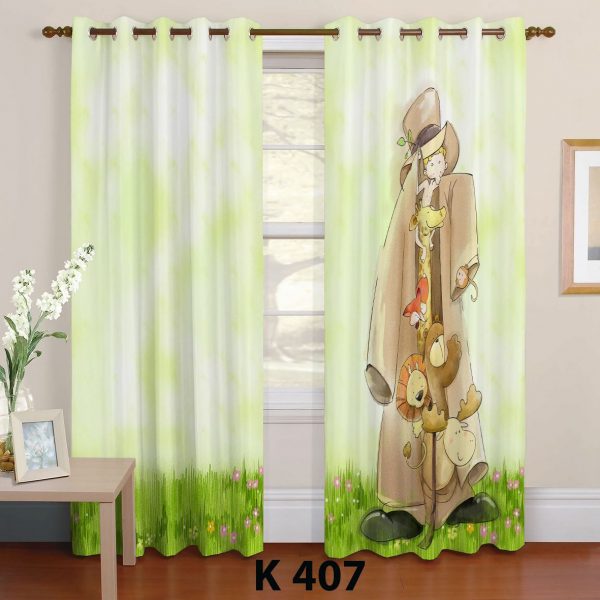 پرده چاپی طرح مترسک K407