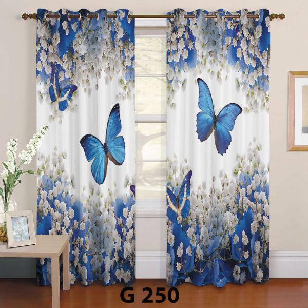 پرده چاپی طرح پروانه G250