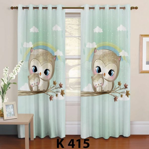 پرده چاپی طرح جغد K415