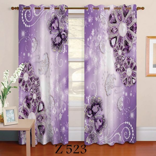 پرده چاپی طرح الماس Z523