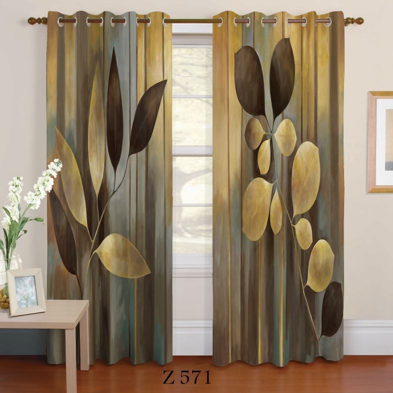 پرده چاپی طرح گیاه Z571