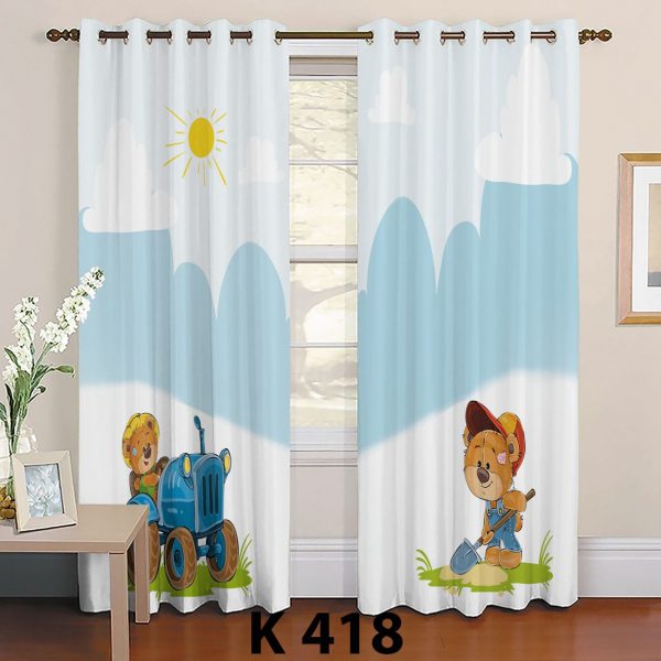 پرده چاپی طرح خرس K418