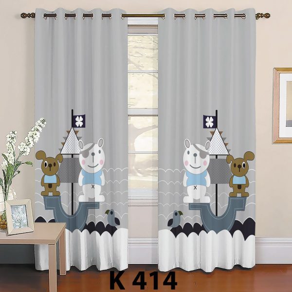 پرده چاپی طرح خرس K414