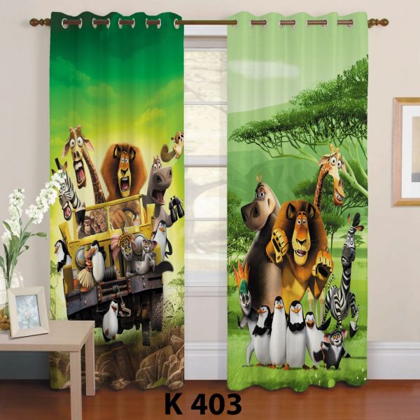 پرده چاپی طرح ماداگاسکار K403