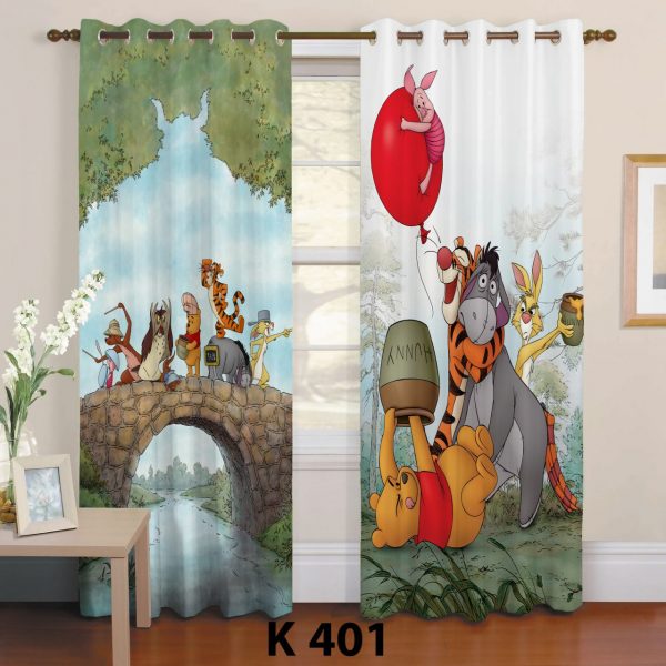 پرده چاپی طرح پو K401