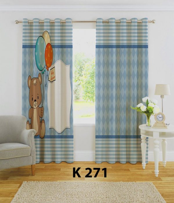 پرده چاپی طرح خرس K271