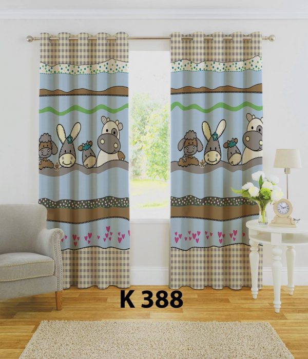 پرده چاپی طرح حیوانات K388