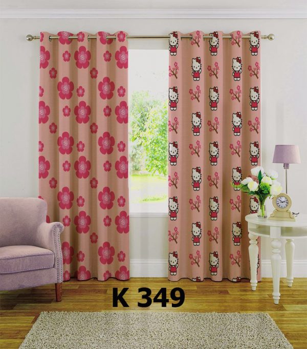 پرده چاپی طرح کیتی K349