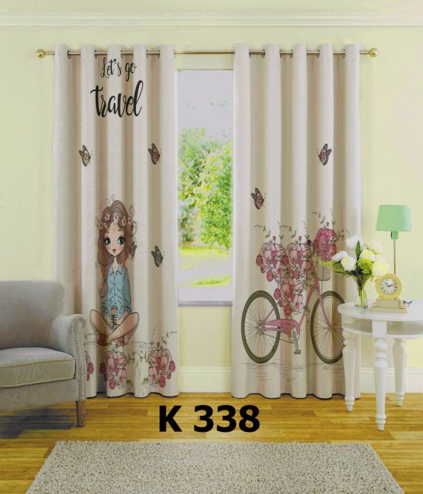 پرده چاپی طرح دختر K338