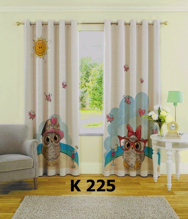 پرده چاپی طرح جغد K225