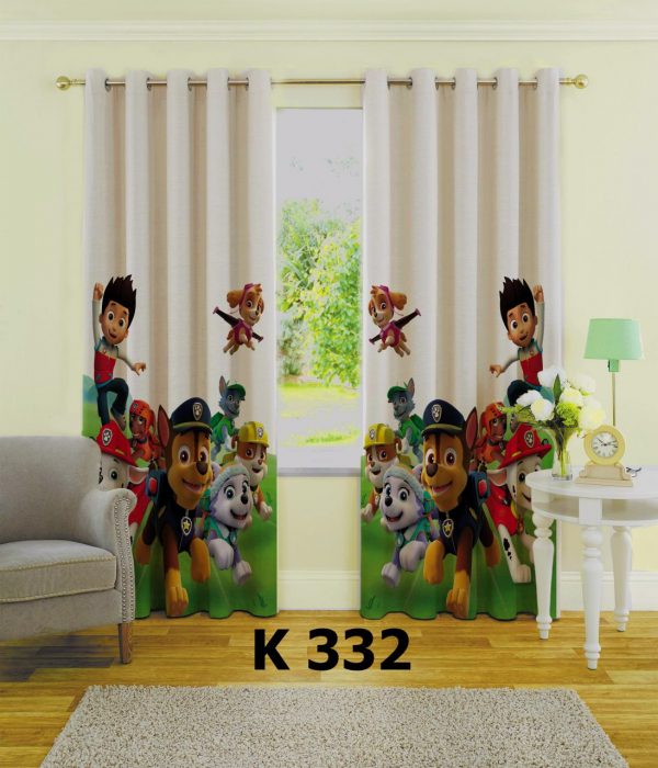 پرده چاپی طرح سگهای نگهبان K332