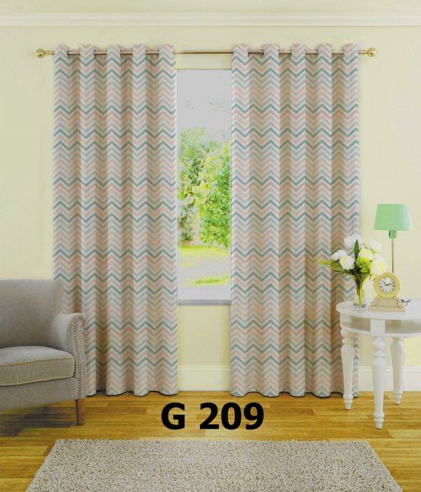 پرده چاپی طرح ساده G209