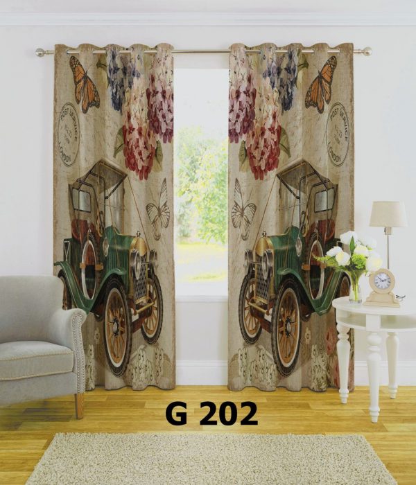 پرده چاپی طرح ماشین G202