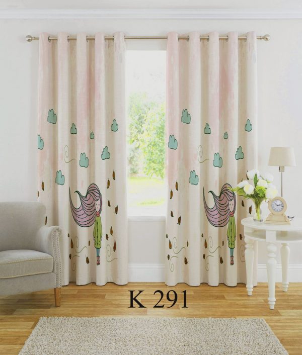 پرده چاپی طرح دختر K291