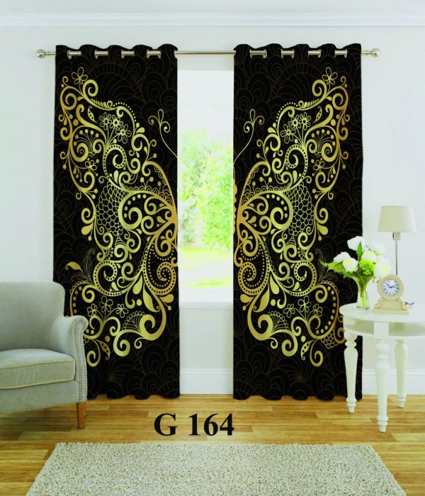 پرده چاپی طرح پروانه G164