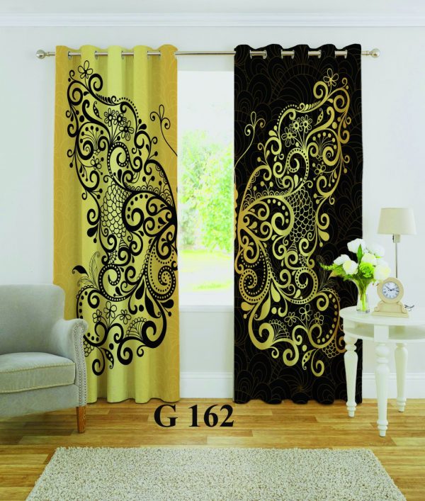 پرده چاپی طرح پروانه G162